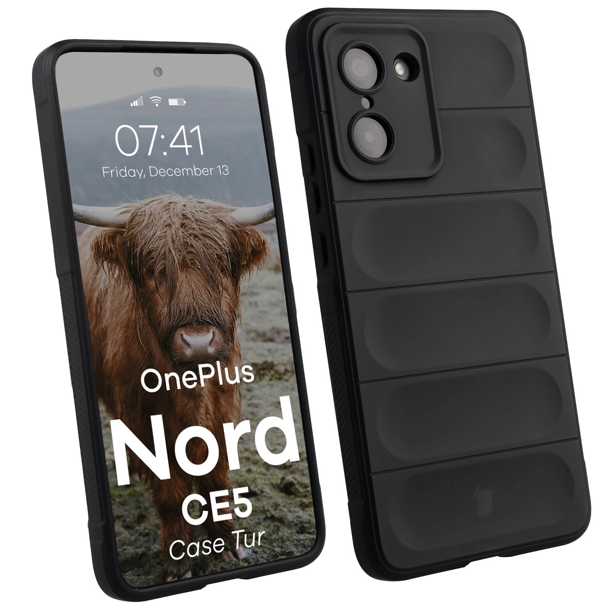 Etui Bizon Tur do OnePlus Nord CE5 5G Czarny