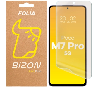 Folia ochronna Bizon matowa Film Sun do Xiaomi Poco M7 Pro 5G