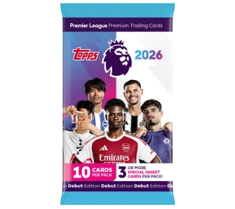 Karty kolekcjonerskie Topps Premier League 2026 - Saszetka z 10 kartami