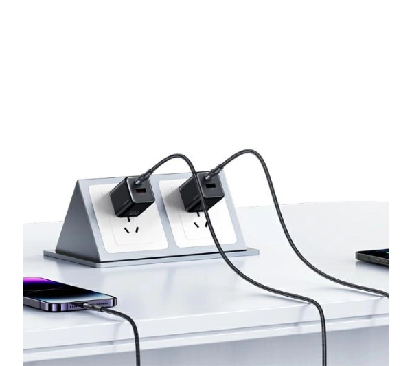 USAMS US-SJ729 USB-C do Lightning 30W 1,2m Czarny