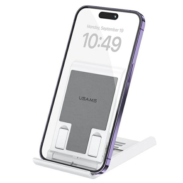Stojak na telefon USAMS US-ZJ073 składany Biały