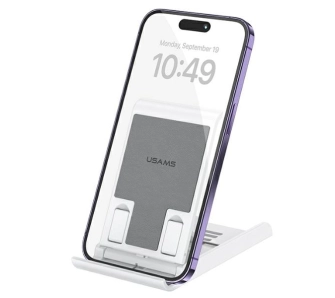 Stojak na telefon USAMS US-ZJ073 składany Biały