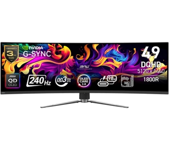 Monitor MSI MPG 491CQPX QD-OLED 49" 5K OLED 240Hz 0,03ms GTG Zakrzywiony Gamingowy