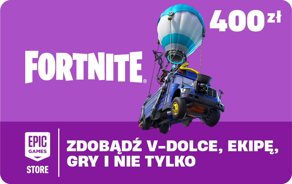 Doładowanie Epic Gift Card Fortnite 400zł [Bon Agencyjny]