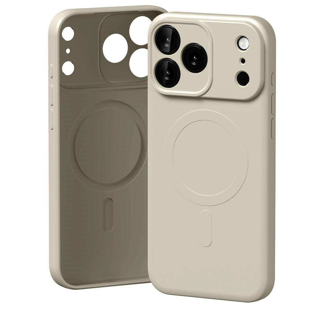 Etui Mercury Semi-Silicone MagSafe do iPhone 17 Pro Max kamienny