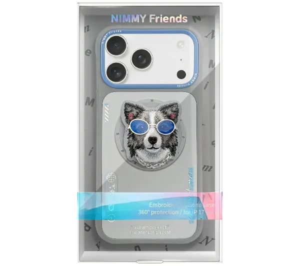 Nimmy Glasses Cool Dog MagSafe do iPhone 17 Szary
