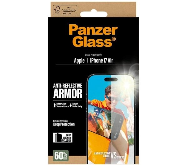 PanzerGlass Armor Anti-Reflective EasyAligner do iPhone Air