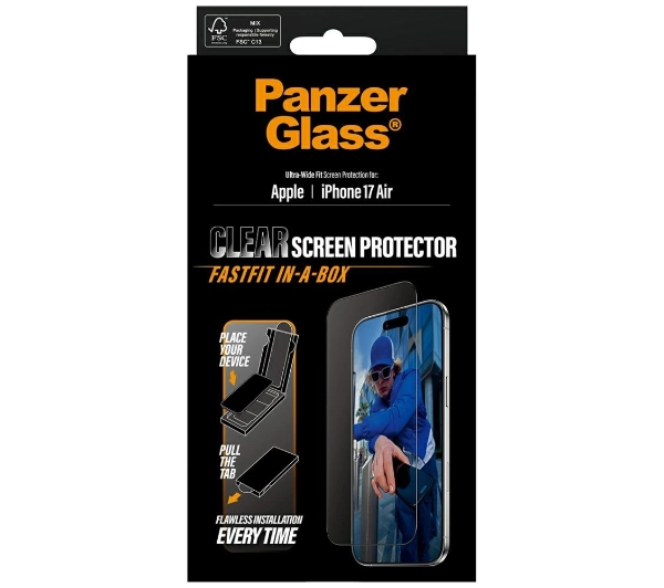 PanzerGlass Ultra-Wide Fit Fastfit do iPhone Air