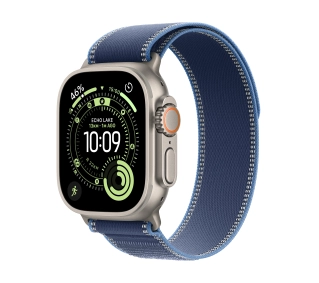 Apple Watch Ultra 3 GPS + Cellular koperta z natural tytanu Szary 49mm opaska Trail niebieski Rozmiar M/L - Kup na Raty - RRSO 0%