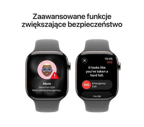 Apple Watch Series 11 GPS + Cellular 42mm Tytan Naturalny Pasek sportowy Górska szarość M/L - Kup na Raty - RRSO 0%