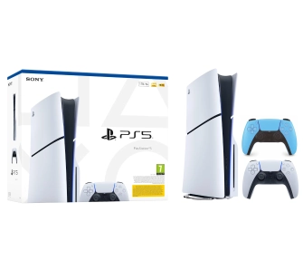 Konsola Sony PlayStation 5 Slim E Chassis (PS5) 1TB z napędem + Dodatkowy Pad Gwiezdny błęłkit