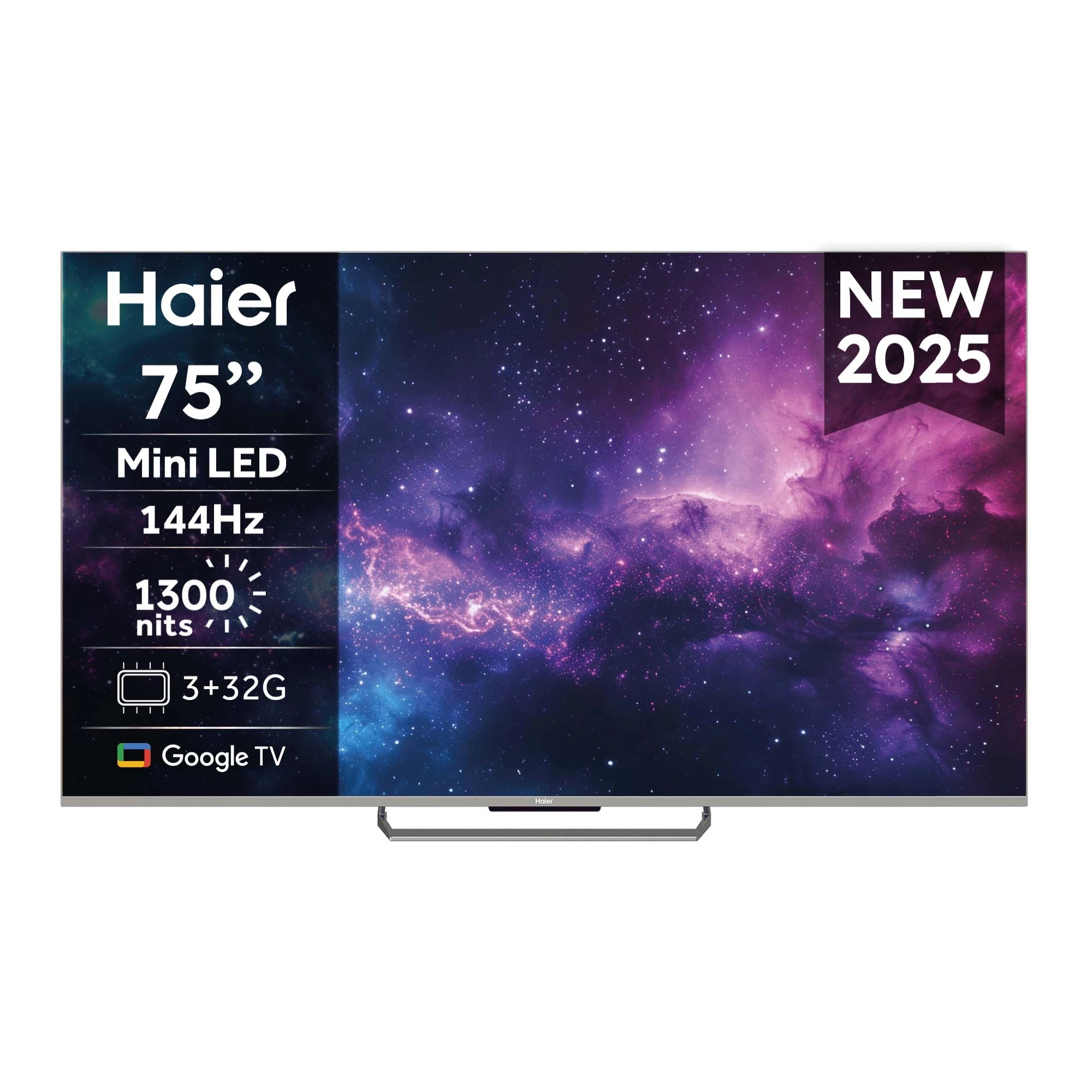 Telewizor Haier H75M90EUX 75" Mini LED 4K 144Hz GoogleTV Dolby Vision Dolby Atmos HDMI 2.1 DVB-T2