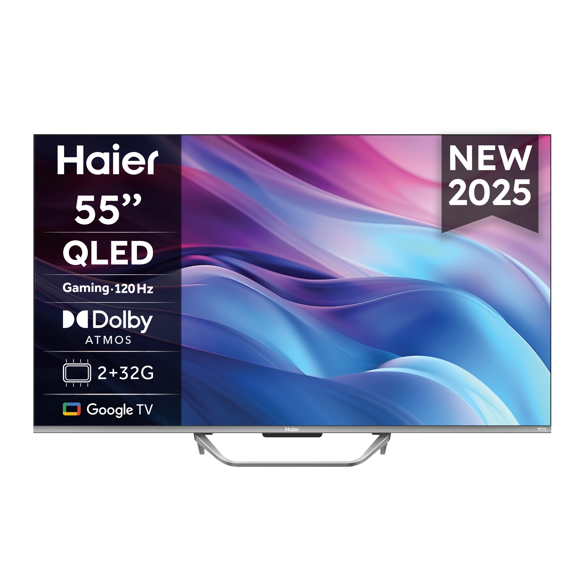 Telewizor Haier H55Q80FUX 55" QLED 4K 120Hz GoogleTV Dolby Vision Dolby Atmos HDMI 2.1