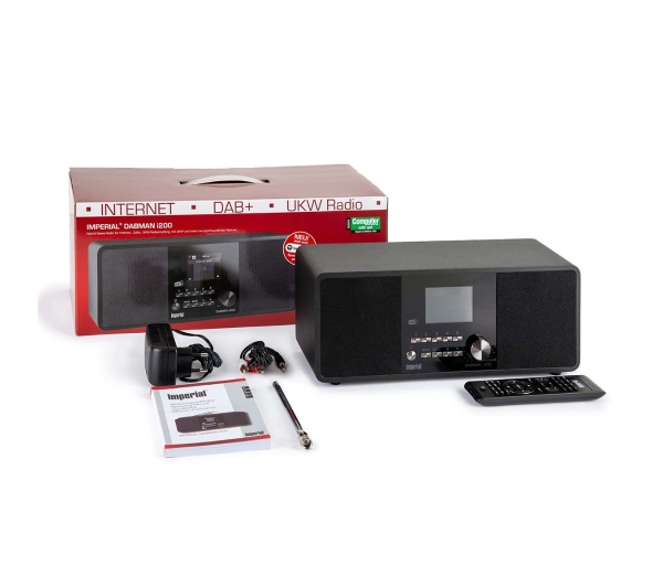 Imperial DABMAN i200 Radio FM DAB+ Internetowe Wi-Fi Czarny - Kup na Raty - RRSO 0%