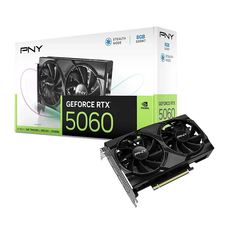 Karta graficzna PNY GeForce RTX 5060 Dual Fan 8GB GDDR7 128bit DLSS 4