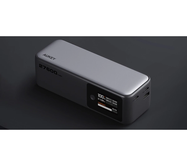 Aukey Spark Mega PB-Y63 27600mAh PD 140W Szary - ⚡ EURO HIT CENOWY! ⚡ - Kup na Raty - RRSO 0%
