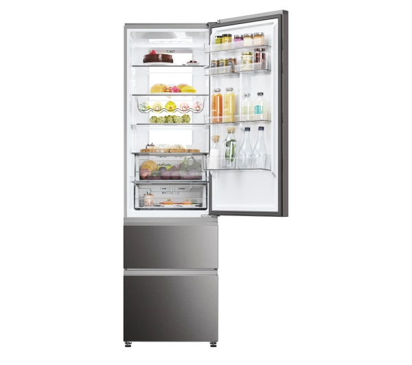 Haier HTW7620CNMP No Frost 205cm Szuflada z kontrolą wilgotności Zdalne sterowanie Dark Inox - Kup na Raty - RRSO 0%