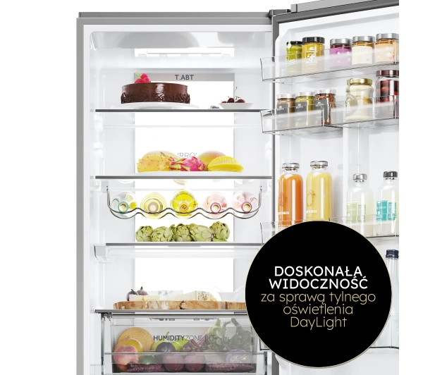 Haier HTW7620CNMP No Frost 205cm Szuflada z kontrolą wilgotności Zdalne sterowanie Dark Inox - Kup na Raty - RRSO 0%