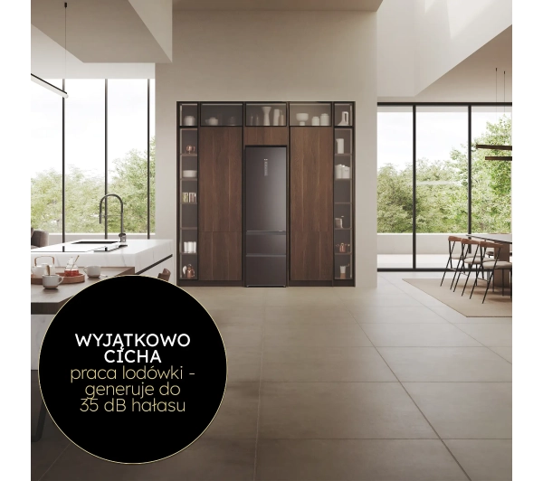 Haier HTW7620CNMP No Frost 205cm Szuflada z kontrolą wilgotności Zdalne sterowanie Dark Inox - Kup na Raty - RRSO 0%