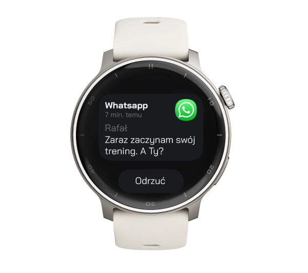 STELIO Activ Funkcje AI 46mm GPS Srebrny