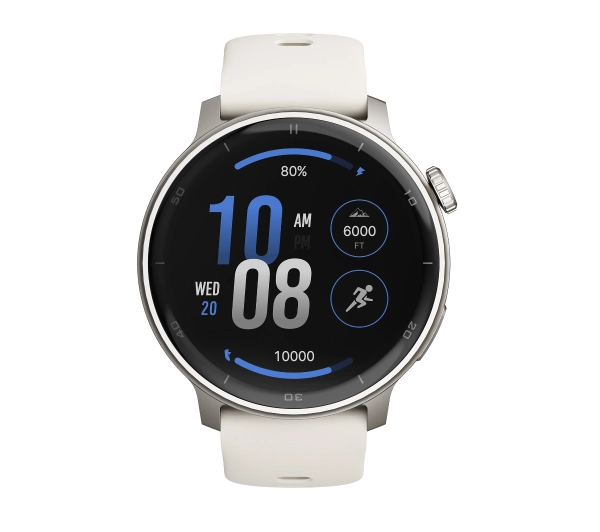 STELIO Activ Funkcje AI 46mm GPS Srebrny