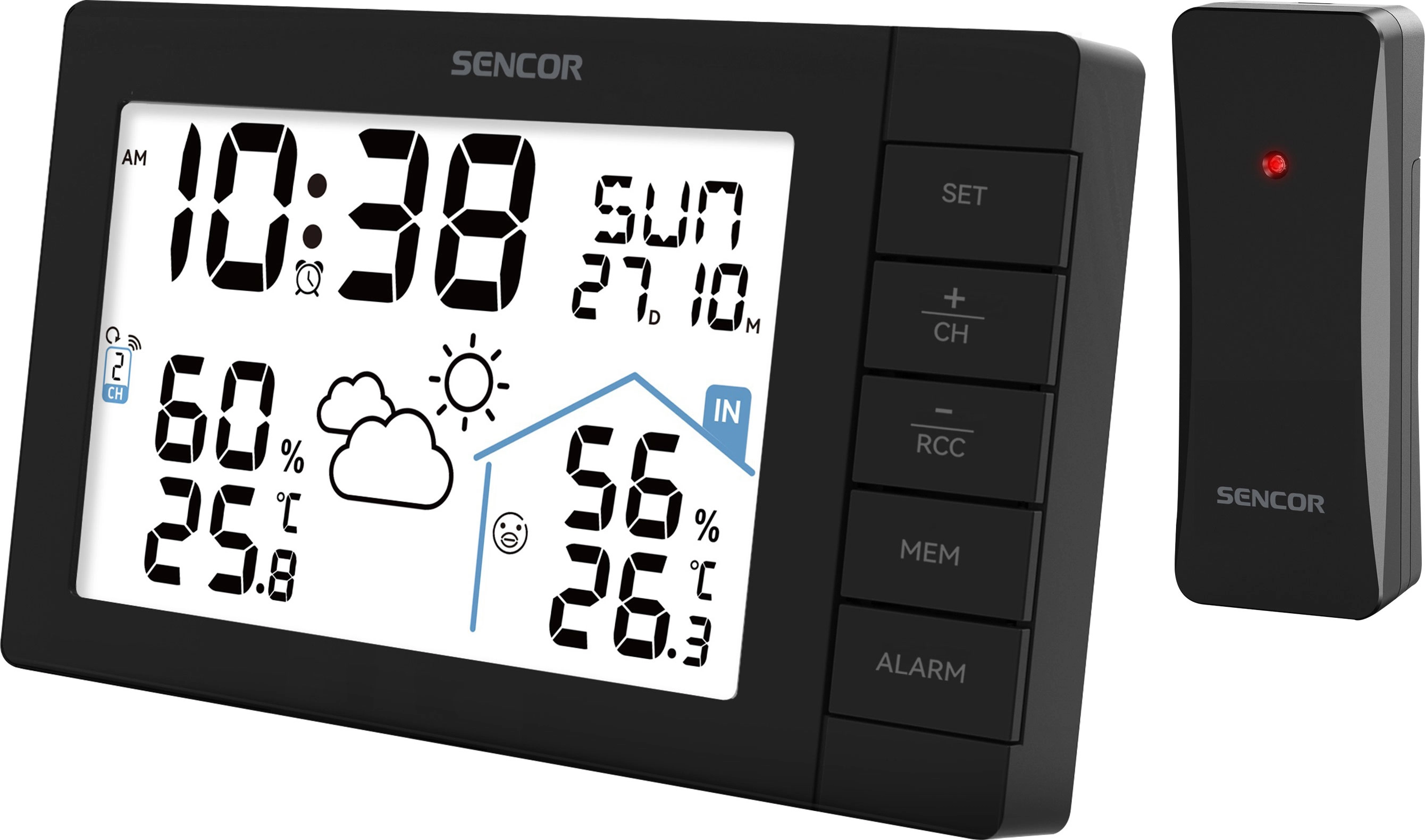 Stacja pogody Sencor SWS3200 1 bezprzewodowy czujnik w zestawie