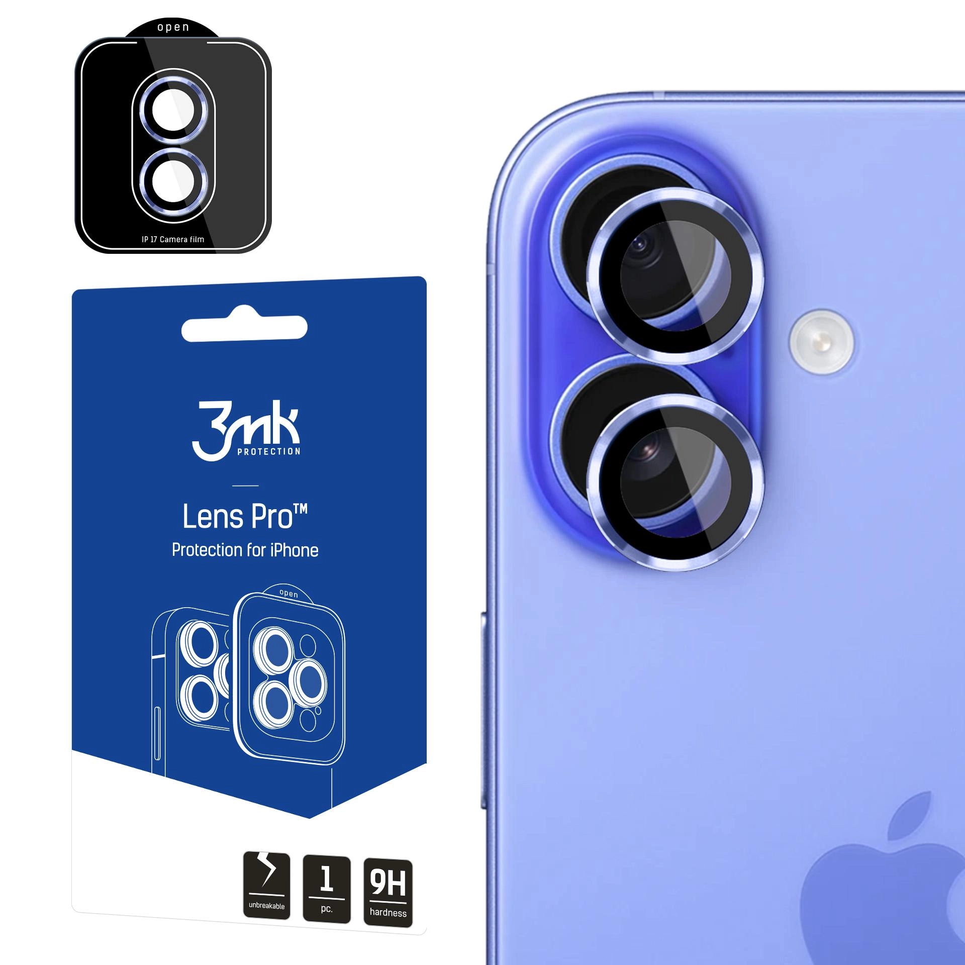 Szkło hartowane 3mk Lens Protection Pro do Apple iPhone 17
