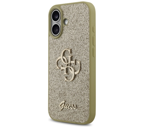 Guess Fixed Glitter Big 4G do iPhone 17 złoty