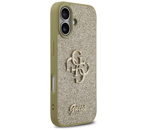 Guess Fixed Glitter Big 4G do iPhone 17 złoty