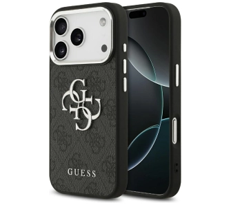 Etui Guess 4G Big 4G Classic Logo do iPhone 17 Pro czarny srebrny