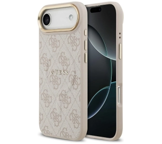 Etui Guess PU Classic Logo MagSafe do iPhone Air Różowy
