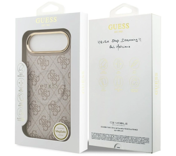 Guess PU Classic Logo MagSafe do iPhone Air Różowy