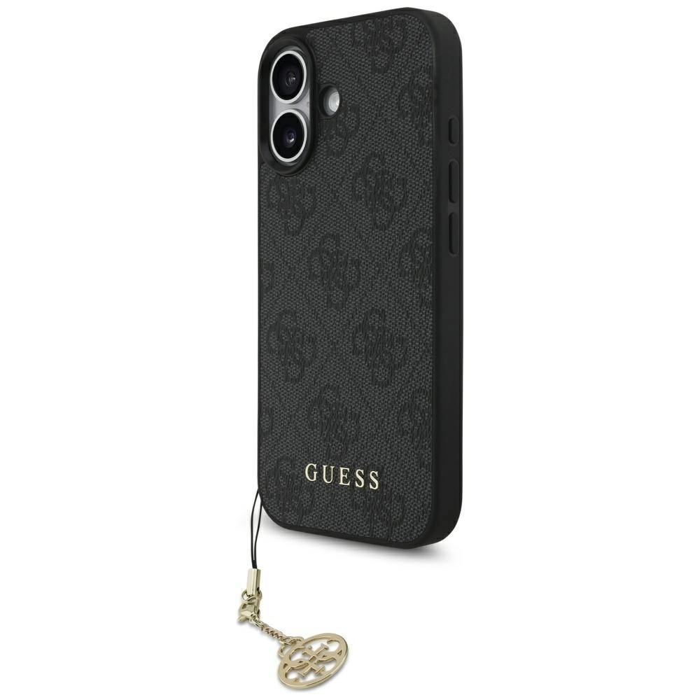 Etui Guess 4G Charms Collection MagSafe do iPhone 17 Czarny