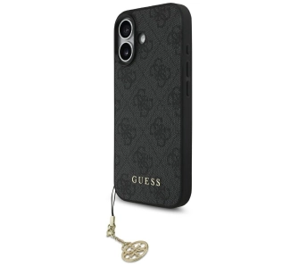 Etui Guess 4G Charms Collection MagSafe do iPhone 17 Czarny