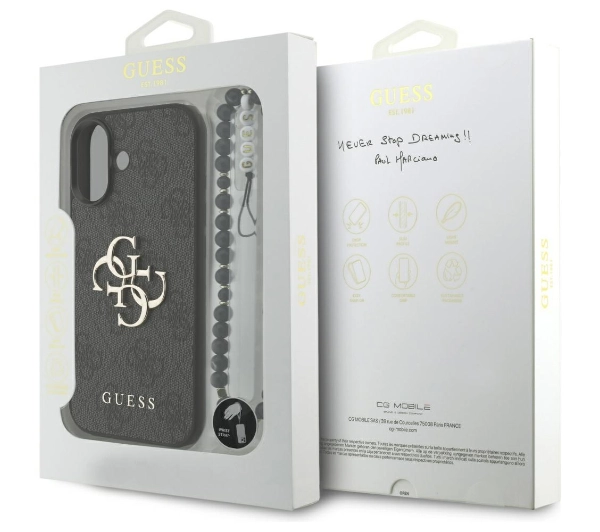Guess 4G Strap 4G Classic Logo do iPhone 17 czarny