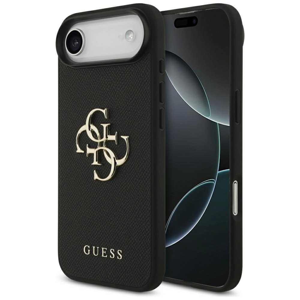 Etui Guess Grained Big 4G & Classic Logo do iPhone Air Czarny