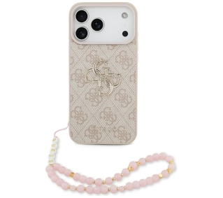 Guess 4G Strap 4G Classic Logo do iPhone 17 Pro Max różowy