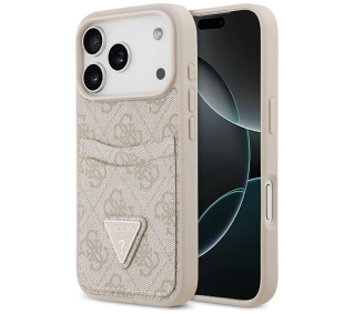 Guess 4G Double Card Triangle do iPhone 17 Pro różowy