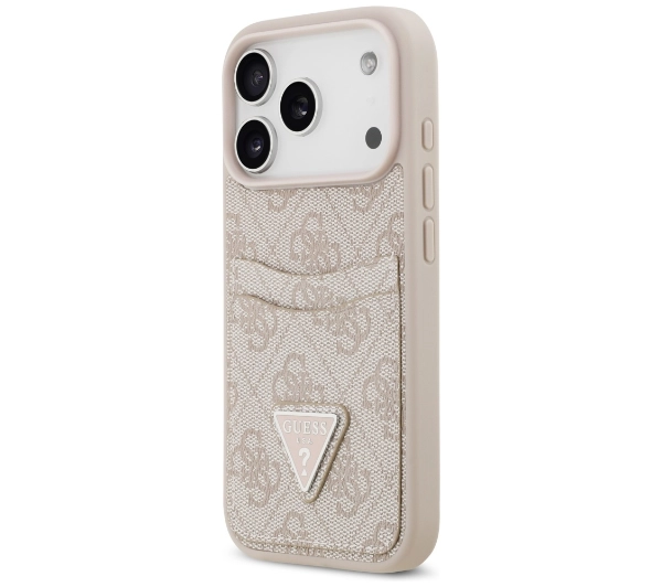Guess 4G Double Card Triangle do iPhone 17 Pro różowy