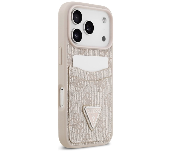 Guess 4G Double Card Triangle do iPhone 17 Pro różowy