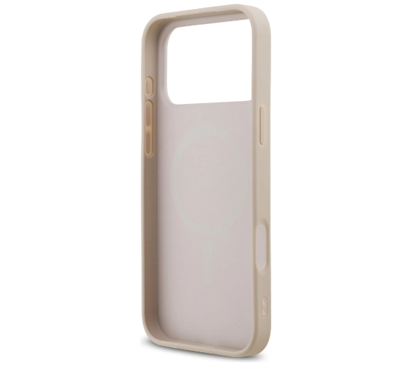 Guess Saffiano Classic Logo MagSafe do iPhone 17 Pro Max różowy
