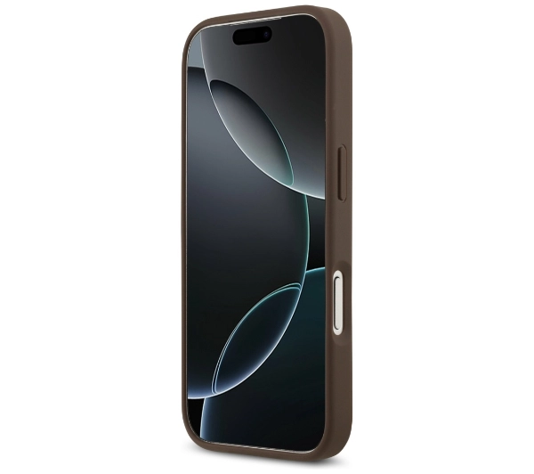 Guess 4G Double Card Triangle do iPhone 17 Pro brązowy