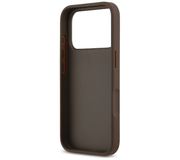 Guess 4G Double Card Triangle do iPhone 17 Pro brązowy