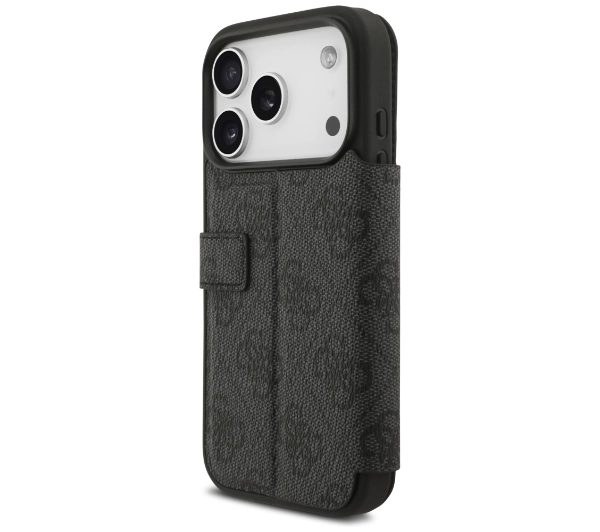 Guess Book 4G Metal Logo do iPhone 17 Pro Czarny
