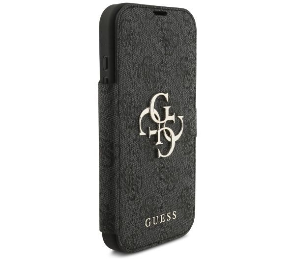 Guess Book 4G Metal Logo do iPhone 17 Pro Czarny