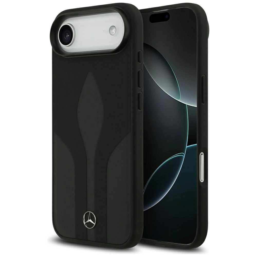 Etui Mercedes-Benz Leather The Move MagSafe do iPhone Air czarny