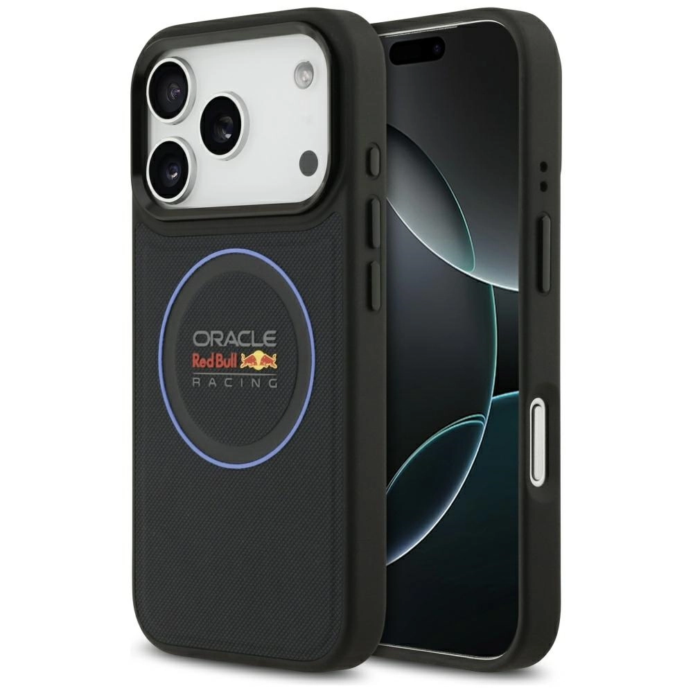 Etui Red Bull Racing Meshed Blue Ring & Metal Buttons MagSafe do iPhone 17 Pro Max Granatowy