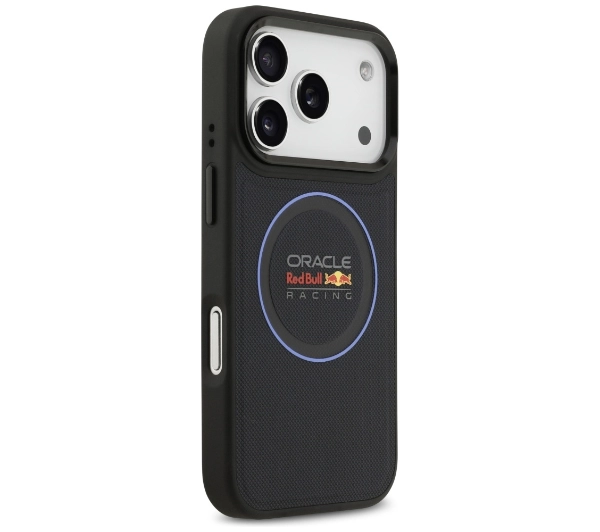 Red Bull Racing Meshed Blue Ring & Metal Buttons MagSafe do iPhone 17 Pro granatowy