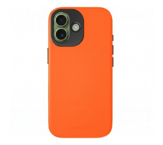 Etui Yaxo Leather Gear Slim Case MagSafe do iPhone 17 Pomarańczowy