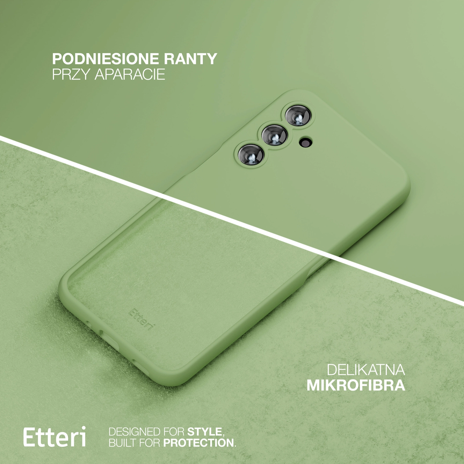 Etui Etteri Silicone Case Galaxy A54 5G Zielony